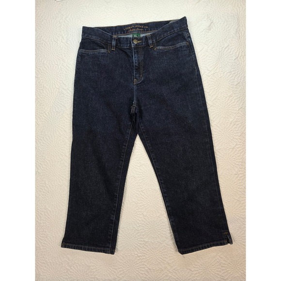 Lauren Ralph Lauren Denim - Lauren Ralph Lauren Cropped Jeans Womens 4 Blue Excellent Classic Midcalf Denim